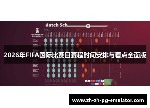 2026年FIFA国际比赛日赛程时间安排与看点全面版 2026年FIFA国际比赛日赛程时间安排与看点全面版